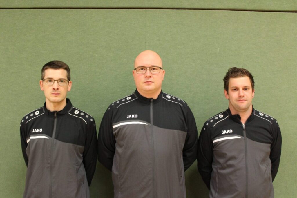 Trainerteam der SG II 2020/21: Sascha Brötje, Nils Henkensiefken und Jan Siebelts (von links)